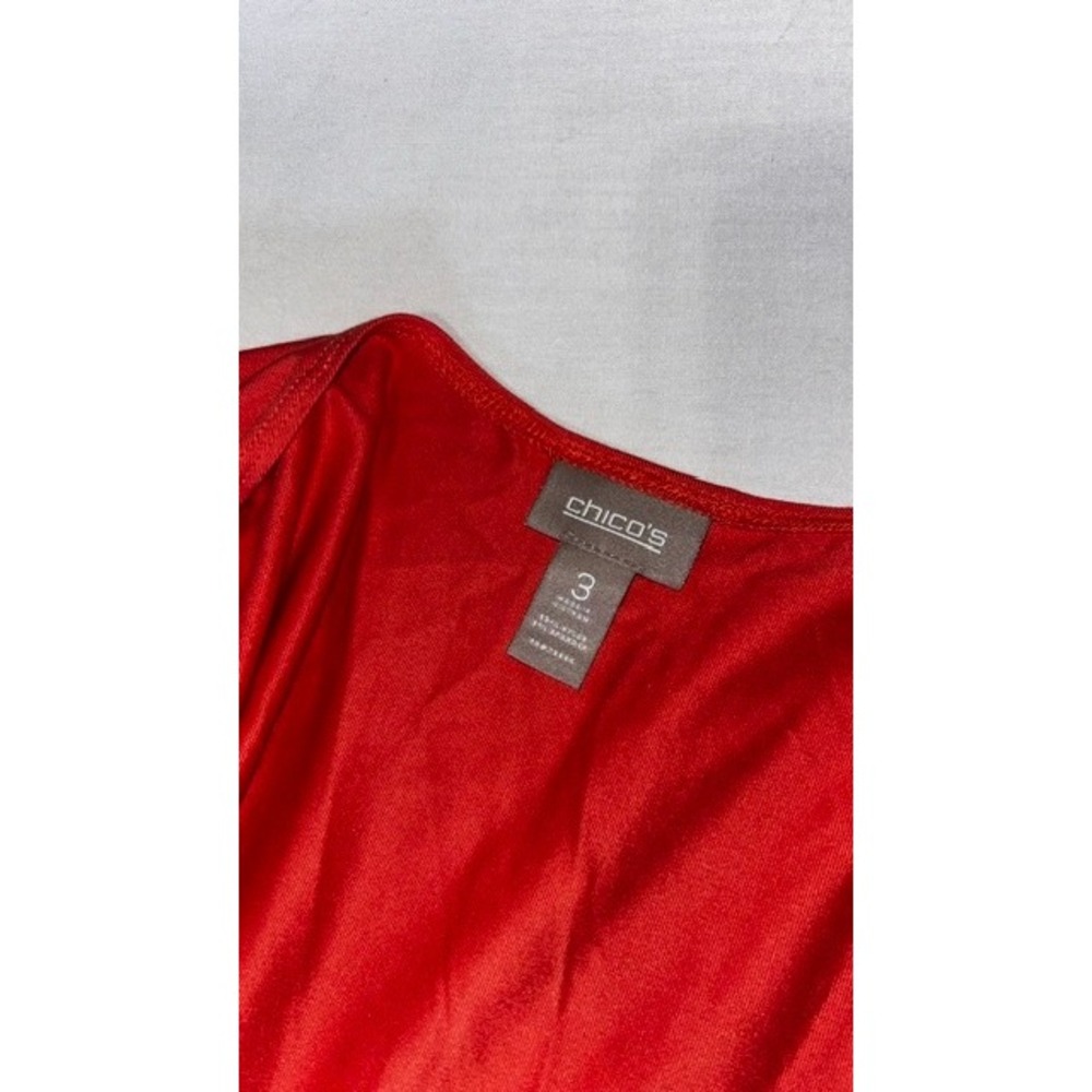 Chico's Coral Pink Scoop Neck Sleeveless Tank Top Size 3 XL - Picture 5 of 5